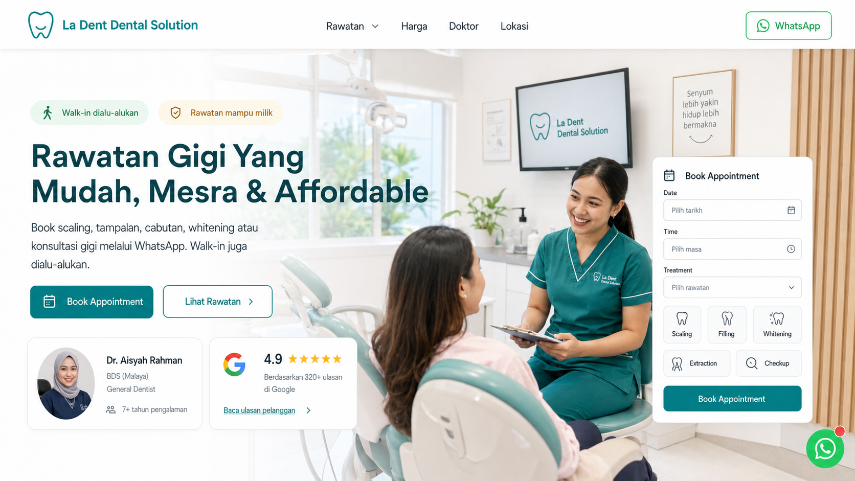 La Dent Dental Solution — dental clinic website