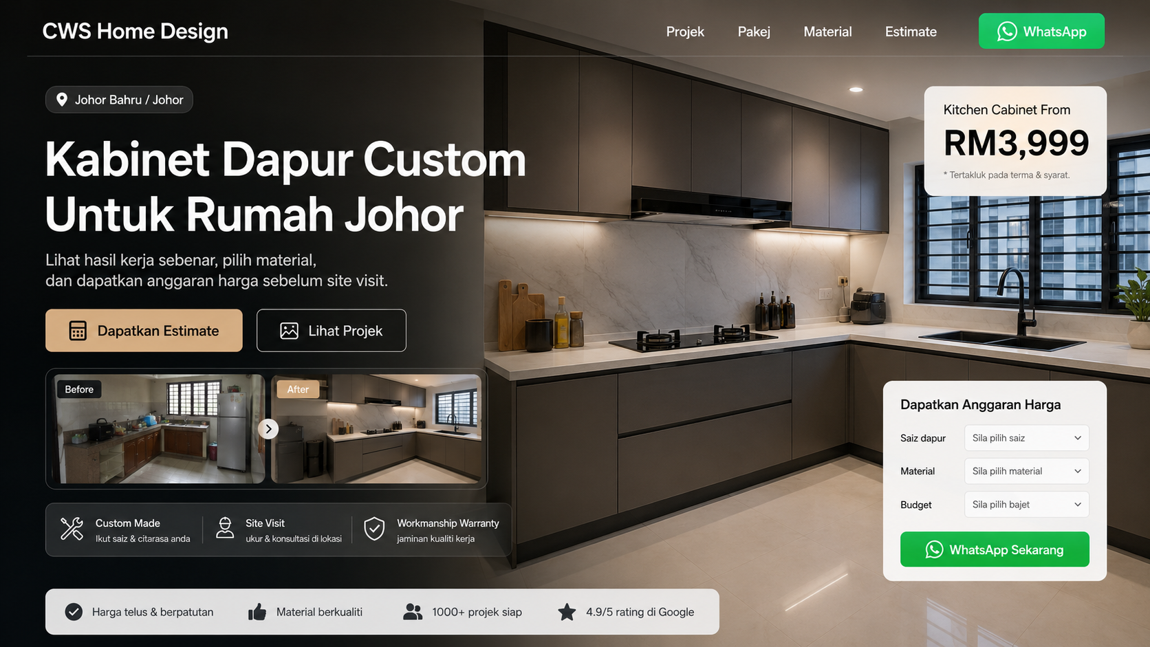 CWS Home Design — renovation website